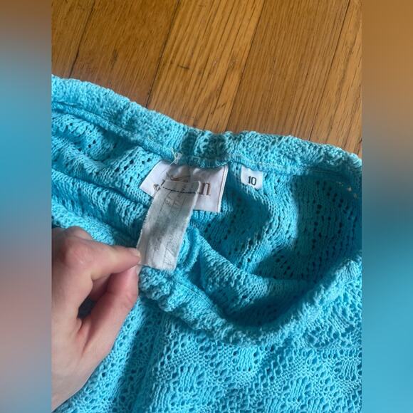 70s Vintage Jantzen Blue Knit Pantsuit - Picture 13 of 15